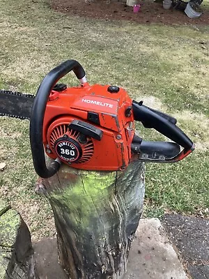 Vintage Homelite Low Hour Collector 360 Chainsaw Old Blue See Video Antique • $279