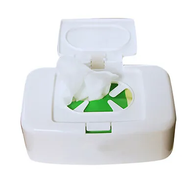 Wet Tissue Box Wipe Dispenser Refillable Wipes Napkin Storage Box Holder • £13.79