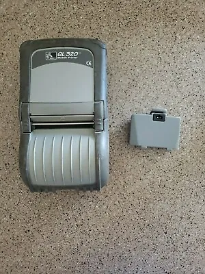 Zebra QL320 QL 320  Mobile Thermal Barcode Printer & Battery (see Description) • $35.50