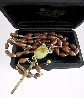 Pope FRANCIS ROSARY NECKLACE With Medal Of Pope Francisco Bergoglio Photo 2013 • $32