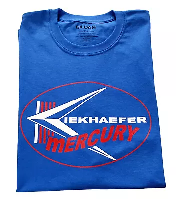 Kiekhaefer Mercury Vintage Style Outboard Motor Shirt Retro Nautical Royal Blue • $24.95