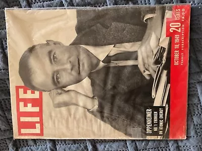 LIFE MAGAZINE: Oppenheimer - October 10 1949 • $150