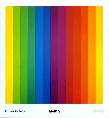 Ellsworth Kelly Spectrum IV MOMA New York Color Poster 30 X 28 • $59.50