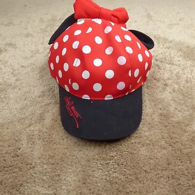 Mickey Mouse Disney Parks Red Stand Up Ears Adjustable Snapback Hat Cap Youth • $15.50