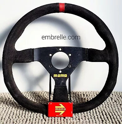 MOMO Suede Leather D Style Steering Wheel V35/C VERY RARE 1999 Honda EF BMW E30 • $189.99