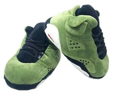 £25 • Buy Aj Style Green Black Slippers (shoes Trainers Sneakers Snug) One Size Fits All