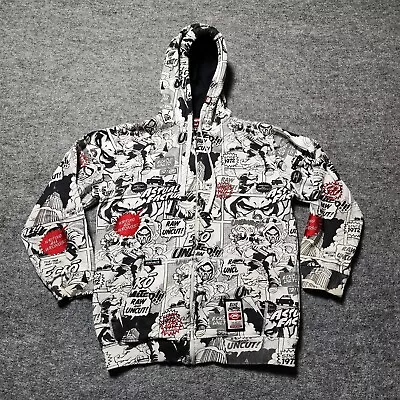 Ecko Unltd Comic Strip Graphic All Over Print Hoodie Full Zip Jacket Size Medium • $45