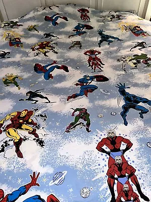 Pottery Barn KIDS Marvel Heroes Glow-In-The-Dark Twin Duvet Cover READ!!! Issue • $24