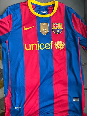 £64.99 • Buy Barcelona 2010 2011 Home Football Shirt #10 Messi Nike Jersey