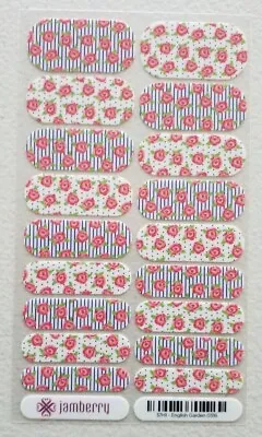 $7 • Buy Jamberry Nail Wrap Full Sheet English Garden Retired March 2018
