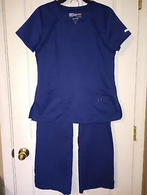 Grey's Anatomy By Barco Signature Scrubs Set Navy Blue Women's Size Medium • $29