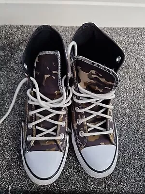 Converse High Tops Size 6 - Camo • £10.50