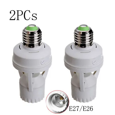 2PCS Screw Light Bulb Holder LED PIR Infrared Motion Sensor Lamp Switch Socket • $15.98