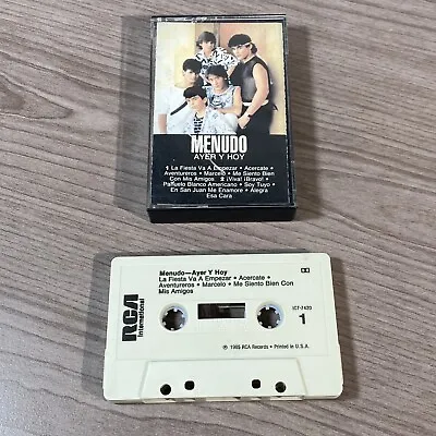 Menudo Ayer Y Hoy Ricky Martin BMG RCA Cassette Tape • $15.99