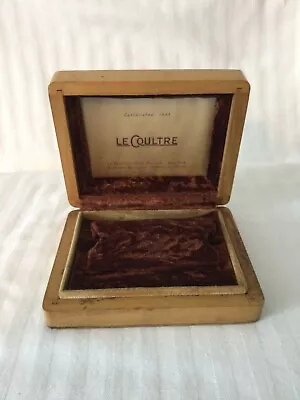 Vintage LeCoultre Wood Watch Presentation Box • $99.99