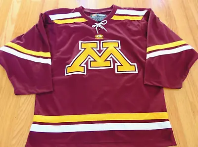 Vintage Easton Ncaa Minnesota Golden Gophers Hockey Jersey Size M • $67.88