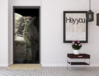 £71.73 • Buy 3D Leopard A1347 Door Wall Mural Photo Wall Sticker Decal Beth Sheridan Sinsin