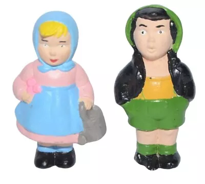 Vintage Ceramic Boy & Girl Figurine Hand Painted  2 1/2  Tall • $9.99