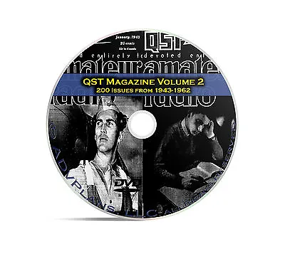 QST Magazine Volume 2 200 Classic Old Time Amateur Ham Radio OTR DVD CD C06 • $7.99