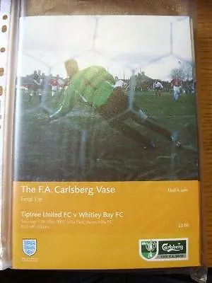 £3.99 • Buy 11/05/2002 FA Vase Final: Tiptree United V Whitley Bay [At Aston Villa] . Item I