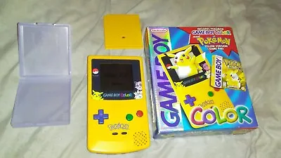 Nintendo Gameboy Color Pokemon Pikachu Edition Near Complete/CIB! • $1000