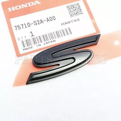 Oem Genuine Honda S2000 2000-2009 Front Fender Black Logo Emblem  S  75710s2aa00 • $26.74