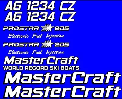 2 Color MasterCraft Prostar 205 EFI Full Set #3 W/ Matching Registration Numbers • $113.95