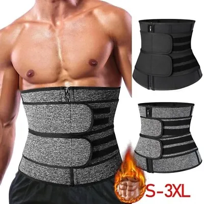 Waist Trainer Corset Men Neoprene Body Shaper Tummy Control Belt Sauna Slimming • $15.79