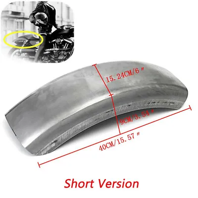 For Harley Bobber Chopper 6.1'' Flat Rear Custom Steel Fender Mudguard Cover • $63.22