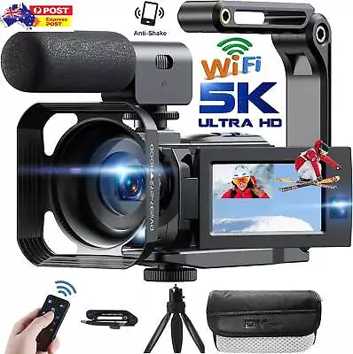 UHD 5K 56MP Video Camera Camcorder YouTube Camera WiFi Touchscreen Vlogging Cam~ • $198.99