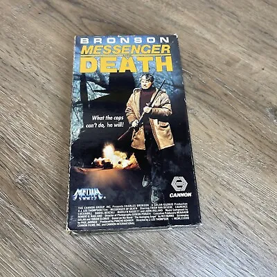 Messenger Of Death (VHS Tape 1988) First Run Movie MEDIA CANNON Charles Bronson • $6.99