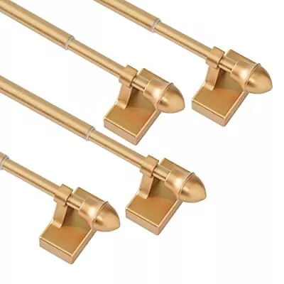 Magnetic Curtain Rods For Metal Doors，Multi-Use 9-16 Inch | 4 Pack Gold • $17.56