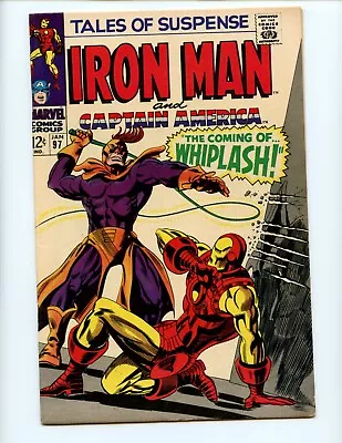 Tales Of Suspense #97 Comic Book 1968 FN- Iron Man 1st App Whiplash • $29.99