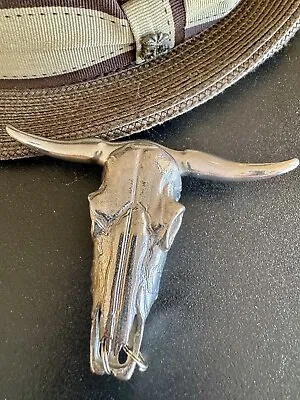 Silver Metal Work Southwestern Texas Bull Money Clip • $34.99
