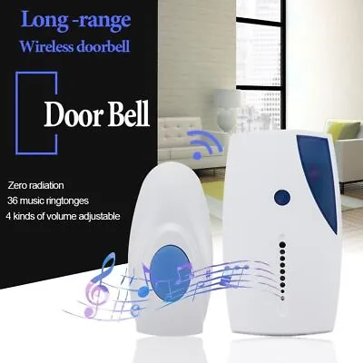 32 Chime Home Musical Doorbell 100m Range Digital Doorbell Wireless Door Bell • $12.25