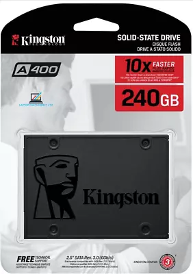 Kingston A400 2.5  240GB  SSD SATA III 2.5 Inch Solid State Drive For Laptop • £29.99