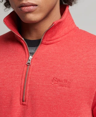 £34.99 • Buy Superdry Mens Organic Cotton Vintage Logo Zip Henley Sweatshirt
