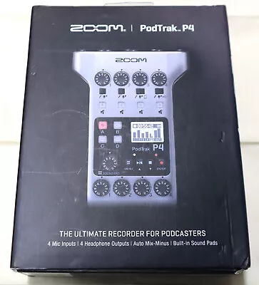 Zoom PodTrak P4 Portable Multitrack Podcast Recorder • $81