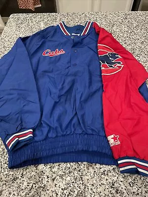 Vintage Starter Chicago Cubs Pullover L Snap • $49.99