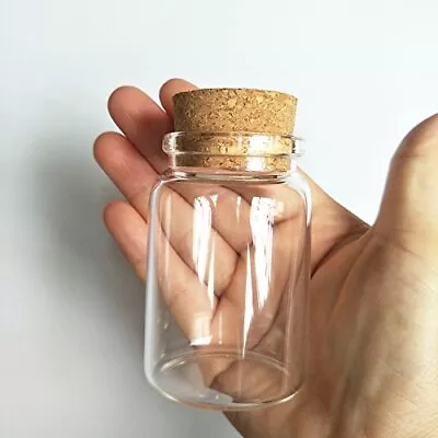 3pcs 80ml Small Glass Bottles Vials Jars Glass With Cork Stopper Storage Bottle  • $16.20