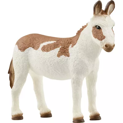 Schleich American Spotted Donkey Farm World Animal Figure 13961 For Ages 3+ • £8.94