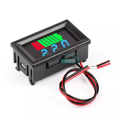 Car Battery Charge Level Capacity Meter Indicator LED Display Voltmeter 12V-60V • $1.97