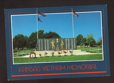 Kansas Vietnam Memorial Postcard--Junction City Kansas • $1