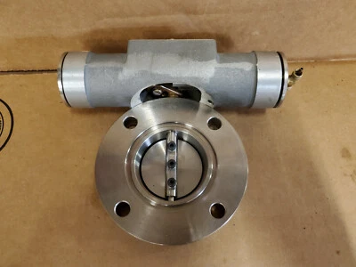 $80 • Buy High Vacuum Research Chamber Butterfly Gate Valve Air Actuated 
