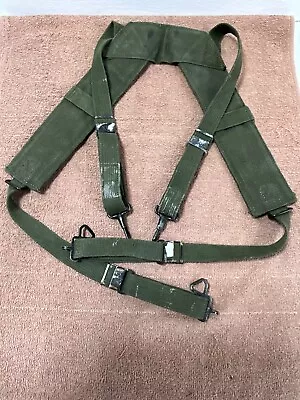 Vietnam  Suspenders Field Pack Combat M-1958 H-Harness X-L0NG (d) • $34.99