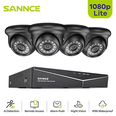 SANNCE 4CH 8CH DVR 1080P Home CCTV Security Camera System 100ft IR Night Vision • $249.59