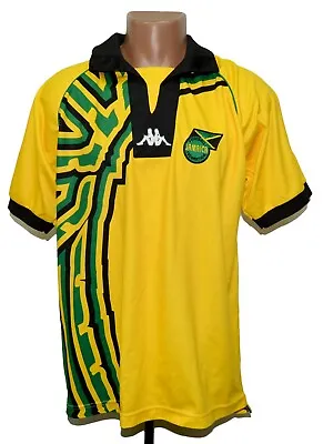 Jamaica National Team 1998/1999/2000 Home Football Shirt Kappa Size L Adult • £148.49