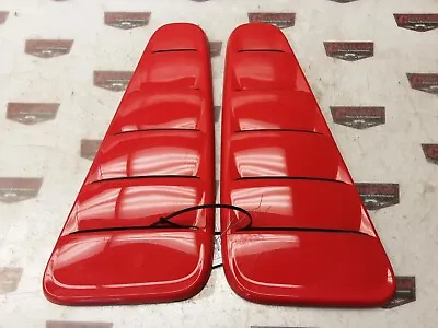 2010-2014 Ford Mustang GT  Rear Quarter Window Louvers Red • $71.99