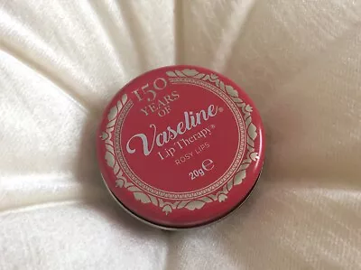 150 YEARS OF Vaseline Lip Therapy Rosy Lips Tin LIMITED EDITION Pink Tint RARE ! • £19.99