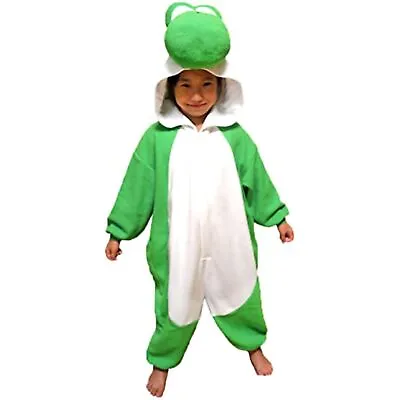 SAZAC Super Mario Yoshi Fleece Mascot Costume For Kids BAN061F 110cm DHL JAPAN • $99.14